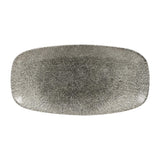 Churchill Studio Prints Raku Rectangular Plates Quartz Black 355mm (6 Pack)