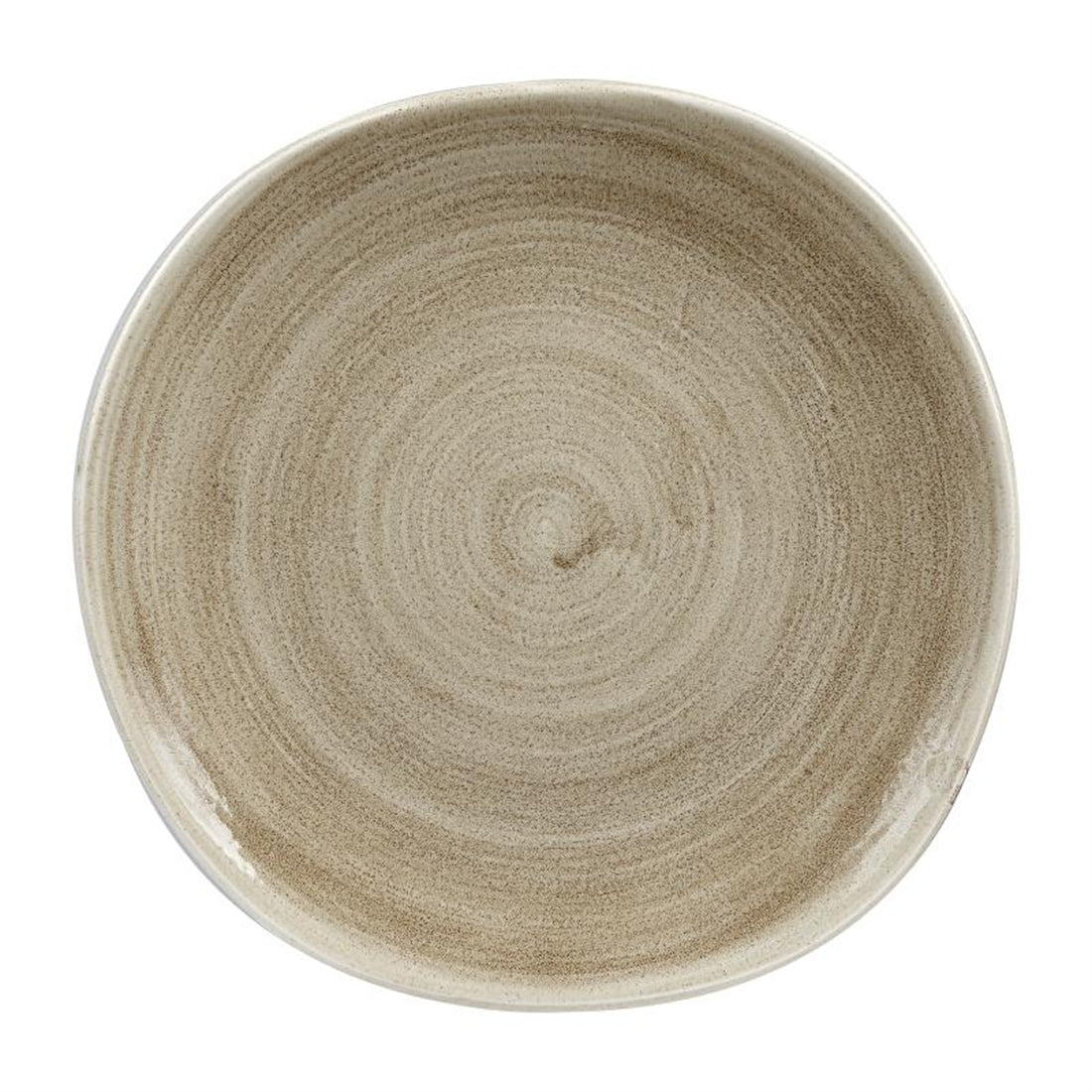Churchill Stonecast Patina Antique Organic Round Plates Taupe 264mm (12 Pack)