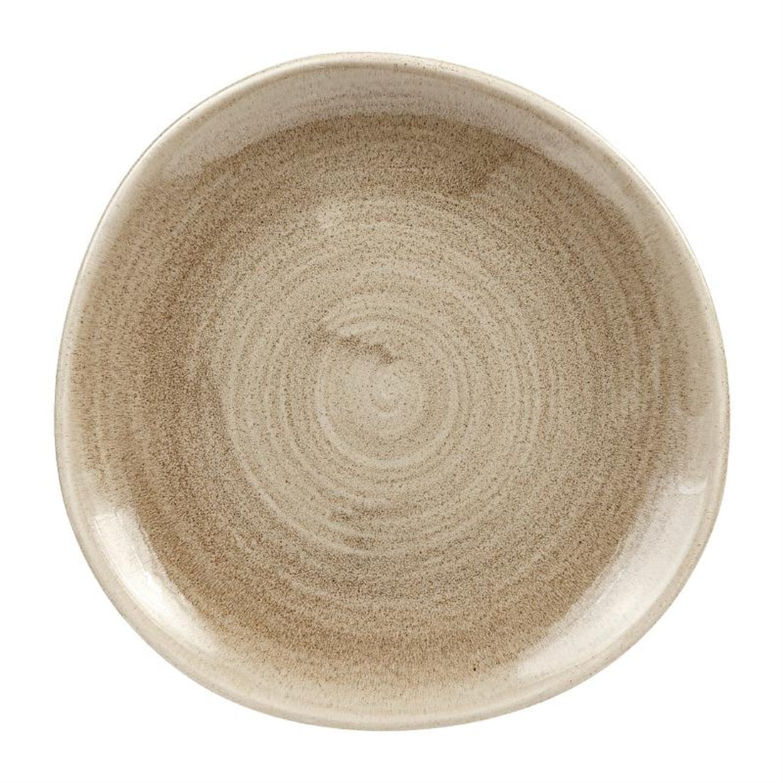 Churchill Stonecast Patina Antique Organic Round Plates Taupe 210mm (12 Pack)