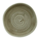 Churchill Stonecast Patina Antique Organic Round Plates Green 264mm