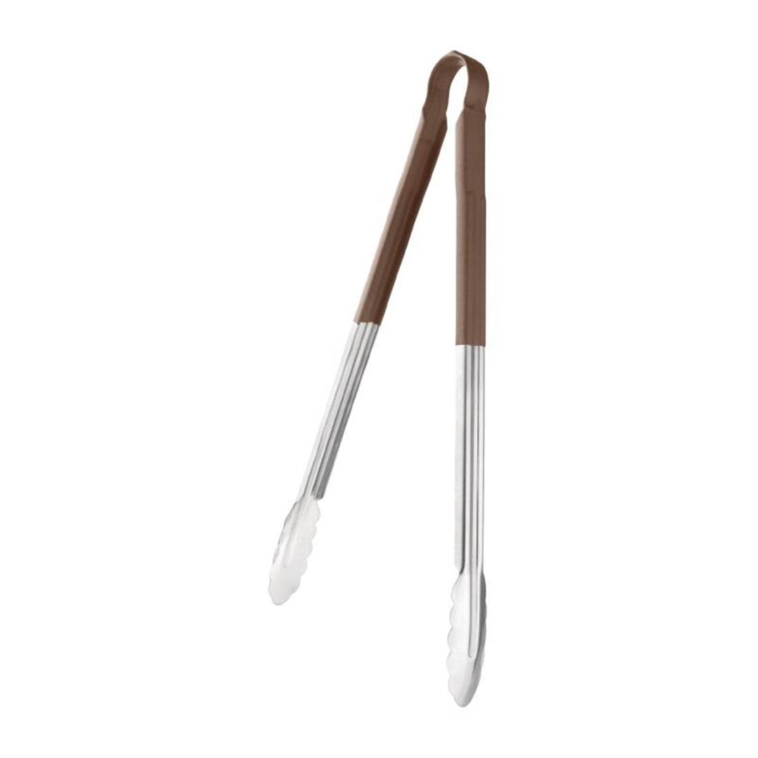 Hygiplas Colour Coded Serving Tong Brown 405mm