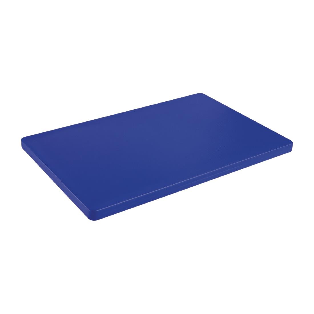 Hygiplas Thick Low Density Blue Chopping Board Large 600x450x20mm