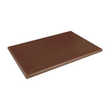 Hygiplas Extra Thick High Density Brown Chopping Board Standard