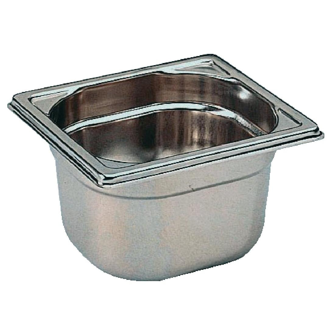 Matfer Bourgeat Stainless Steel 1/6 Gastronorm Tray 100mm