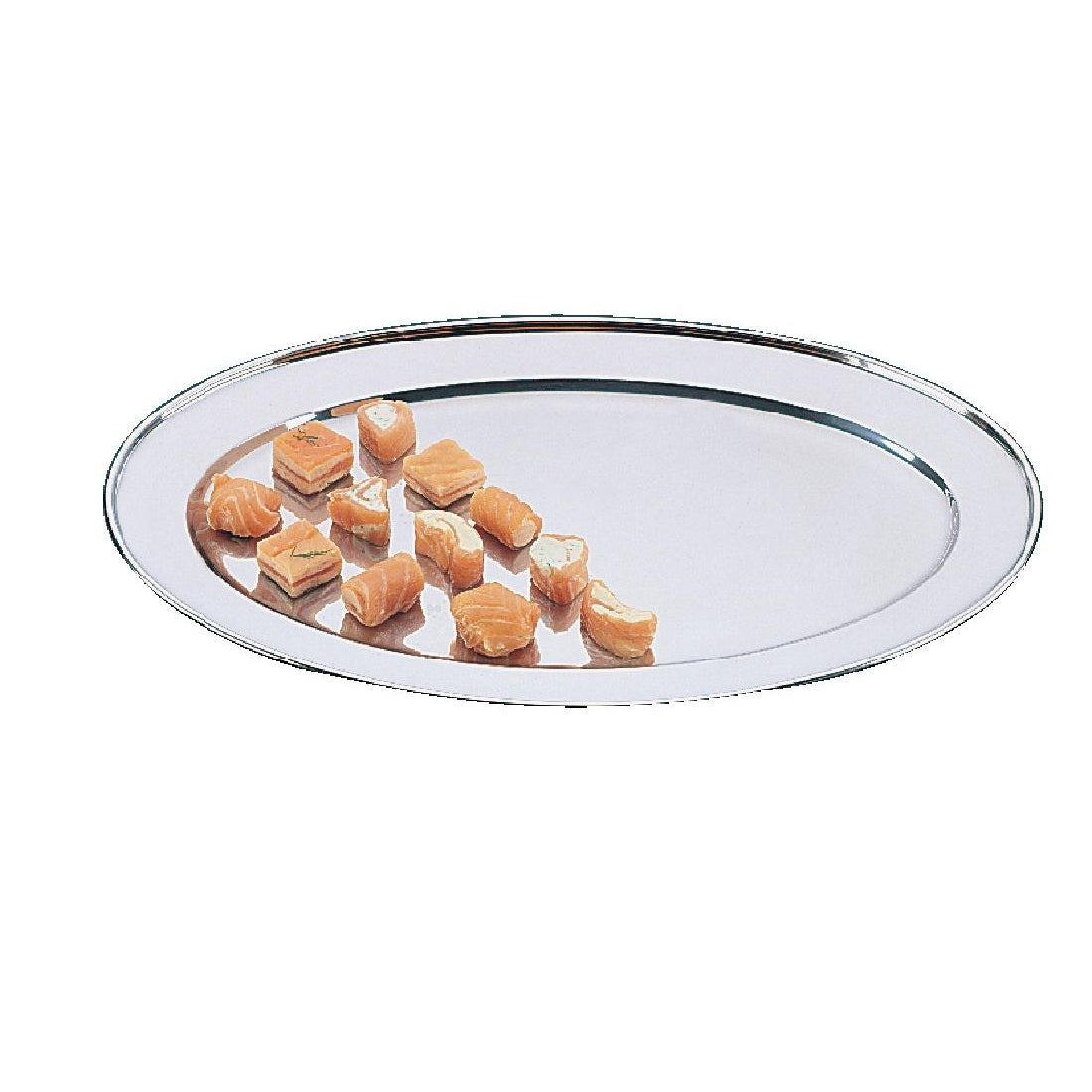 Olympia Stainless Steel Oval Serving Tray 220mm