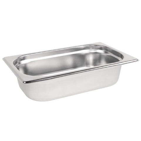 Vogue Stainless Steel 1/4 Gastronorm Pan 65mm