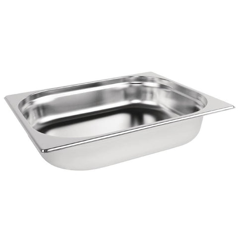 Vogue Stainless Steel 1/2 Gastronorm Pan 65mm