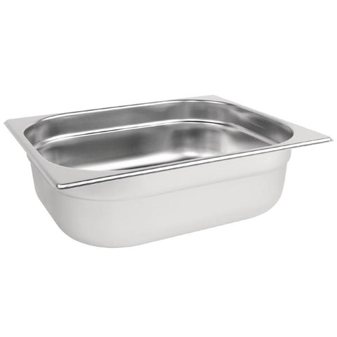 Vogue Stainless Steel 1/2 Gastronorm Pan 100mm