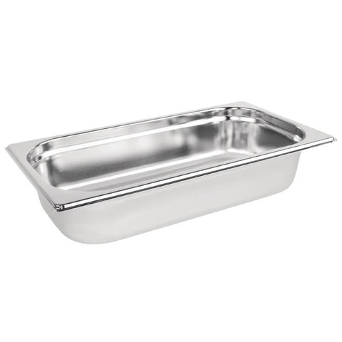 Vogue Stainless Steel 1/3 Gastronorm Pan 65mm