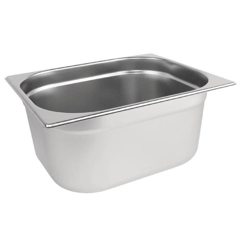 Vogue Stainless Steel 1/2 Gastronorm Pan 150mm