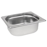 Vogue Stainless Steel 1/6 Gastronorm Pan 65mm