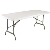 Bolero Centre Folding Utility Table 6ft White