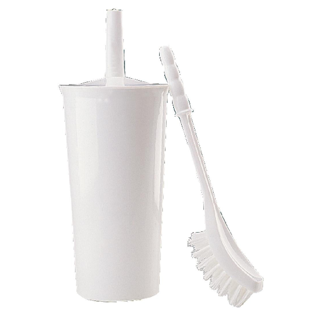 Jantex Toilet Brush and Holder White