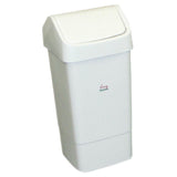 SYR Lucy Swing Top Bin White 50Ltr