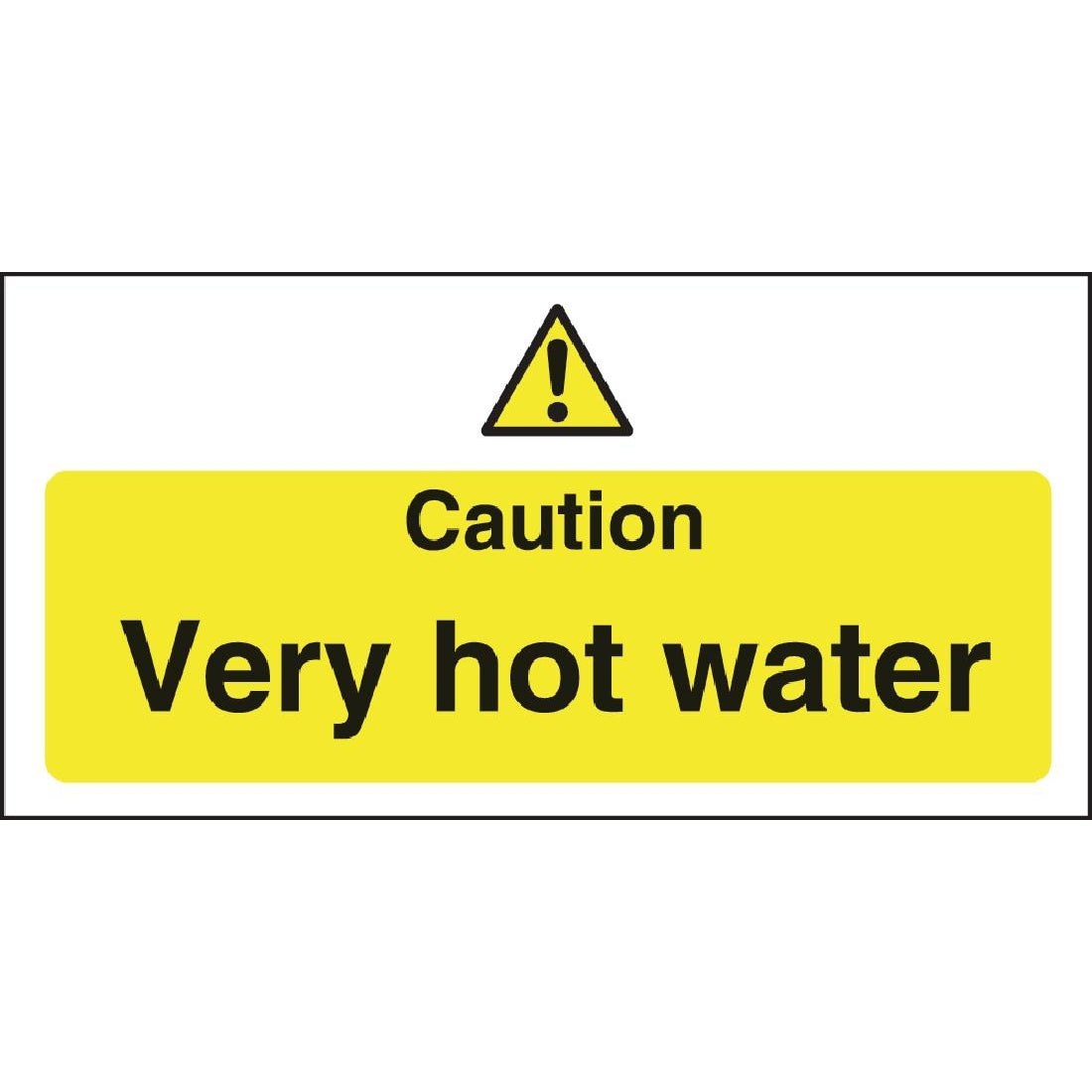 Vogue Caution Very Hot Water Sign