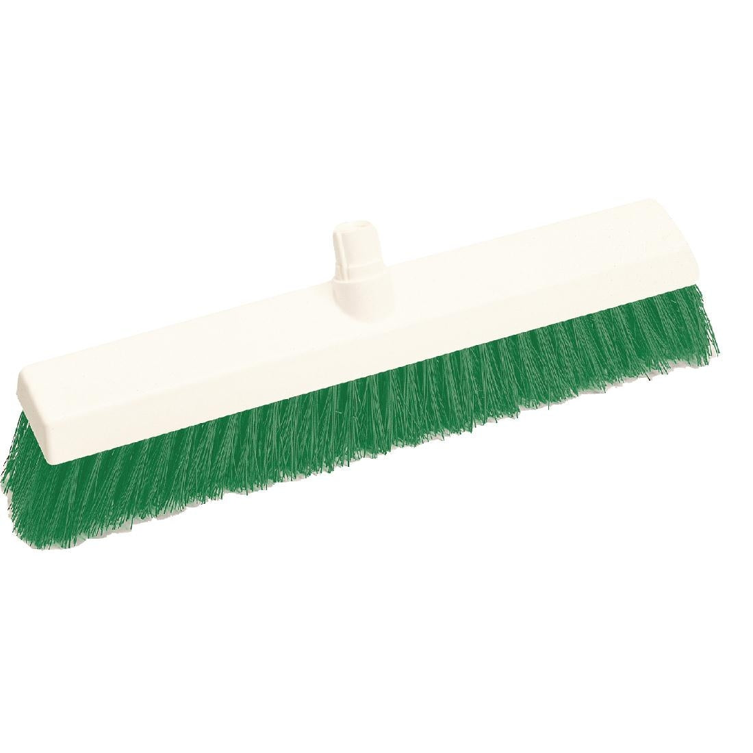 SYR Hygiene Broom Head Stiff Bristle Green