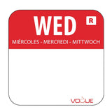 Hygiplas Removable Colour Coded Food Labels Wednesday (1000 pack)