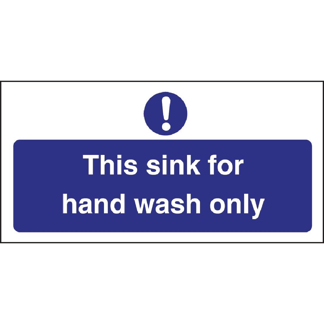 Vogue Hand Wash Only Sign