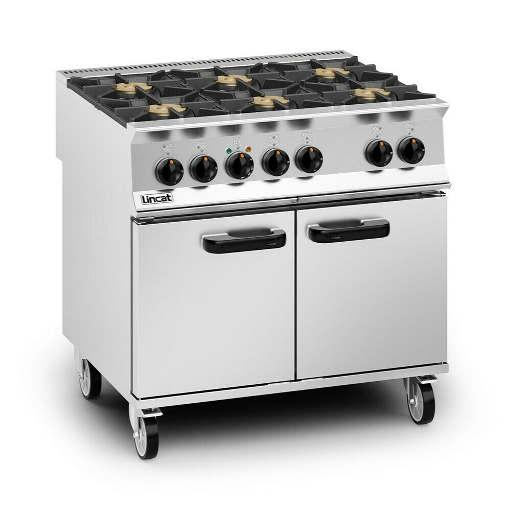 Lincat Opus 800 Propane Gas 6 Burner Dual Fuel Oven Range OD8007/P