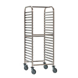 Bourgeat Double Gastronorm Racking Trolley 15 Shelves