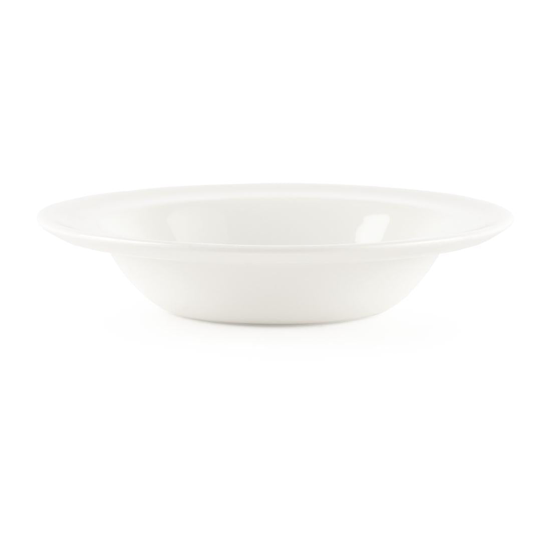 Churchill Whiteware Rimmed Fruit Bowls 190ml (Pack of 24)