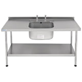 KWC DVS Self Assembly Stainless Steel Sink Double Drainer 1800x650mm