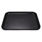 Kristallon Large Polypropylene Fast Food Tray Black 450mm