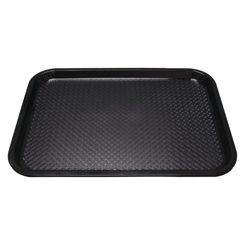 Kristallon Large Polypropylene Fast Food Tray Black 450mm