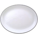 Churchill Black Line Oval Platters 202mm