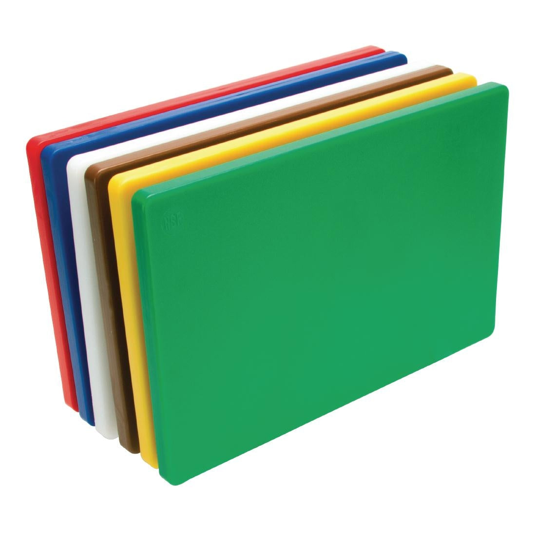 Hygiplas Thick Low Density Chopping Board Set 455x305x20mm (Pack of 6)