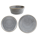 Olympia Cavolo Serve Like A Pro 18-Piece Charcoal Dusk Dinner Set