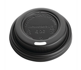 Fiesta Green CPLA 4oz Hot Cup Lids Black (Sleeve 50) Fiesta Green Compostable Espresso Cup Lids 113ml / 4oz (Pack of 50)