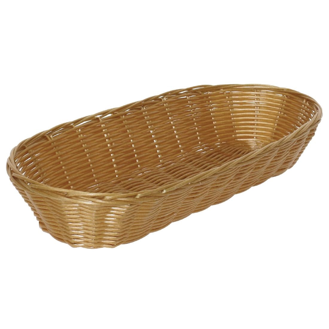 Olympia Poly Wicker Large Baguette Basket (Pack of 6)