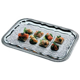 APS Semi-Disposable Party Tray 410 x 310mm Chrome