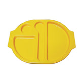 Olympia Kristallon Large Polypropylene Compartment Food Trays Yellow 374mm