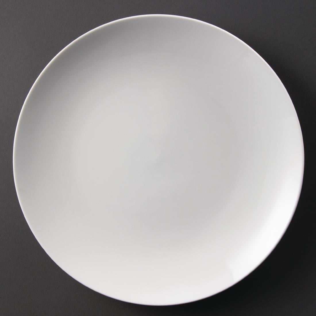 Olympia Whiteware Coupe Plates 310mm (Pack of 6)