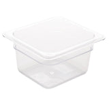 Vogue Polycarbonate 1/6 Gastronorm Container 100mm Clear