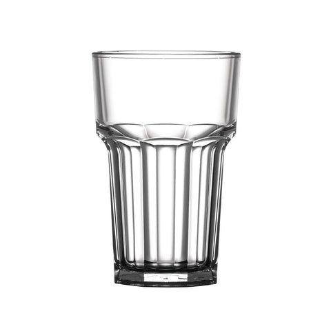 BBP Polycarbonate Nucleated American Hi Ball Glasses Half Pint CE Marked