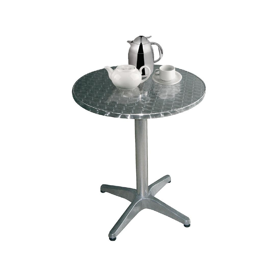 Bolero Steel and Aluminium Round Bistro Table 800mm