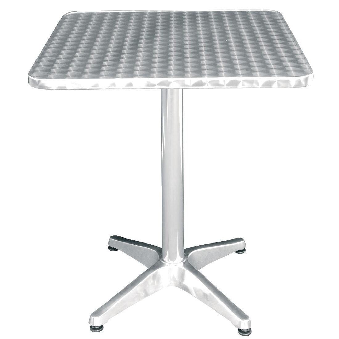 Bolero Steel and Aluminium Square Bistro Table 600mm