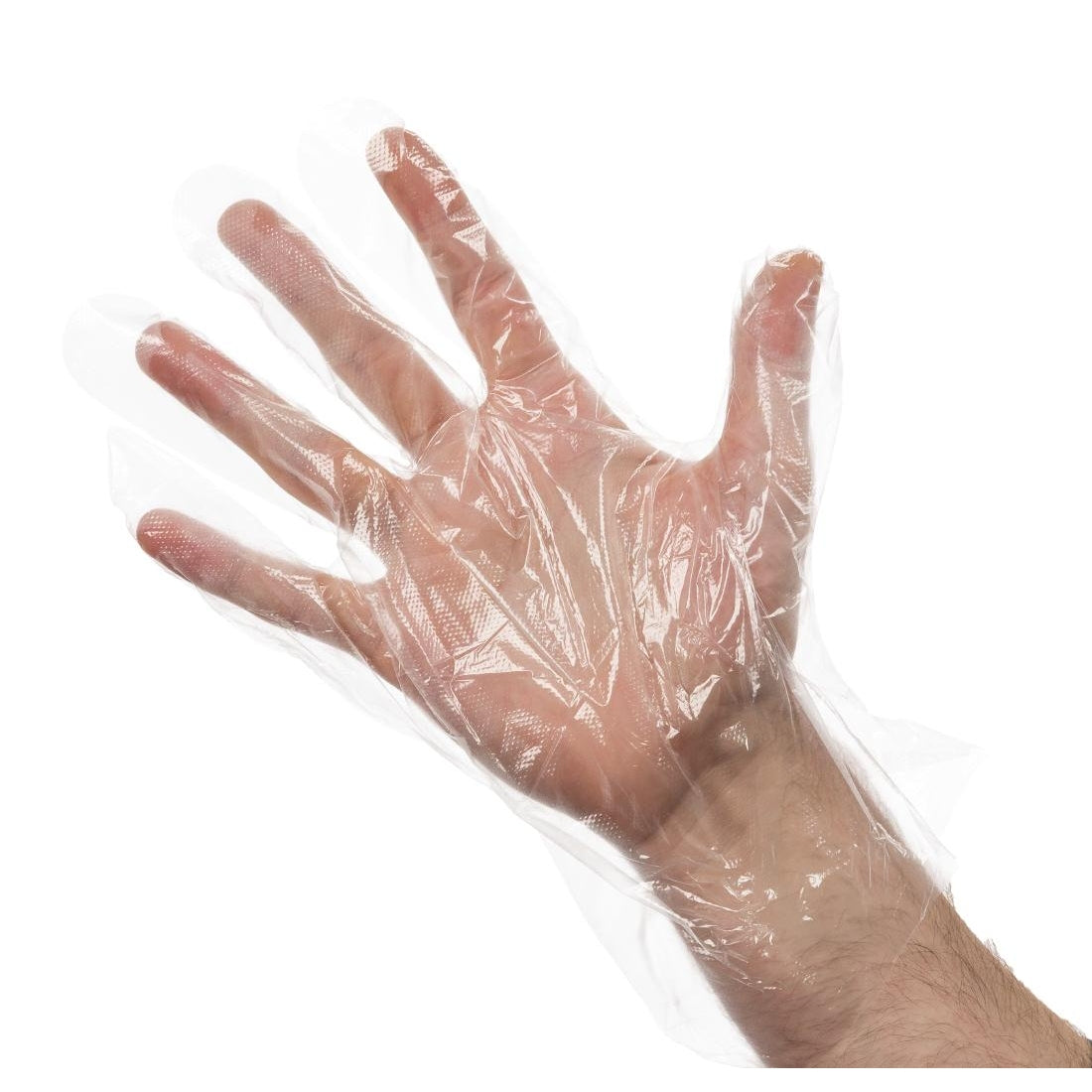 Disposable Powder-Free Polyethylene Gloves Clear (Pack of 100)