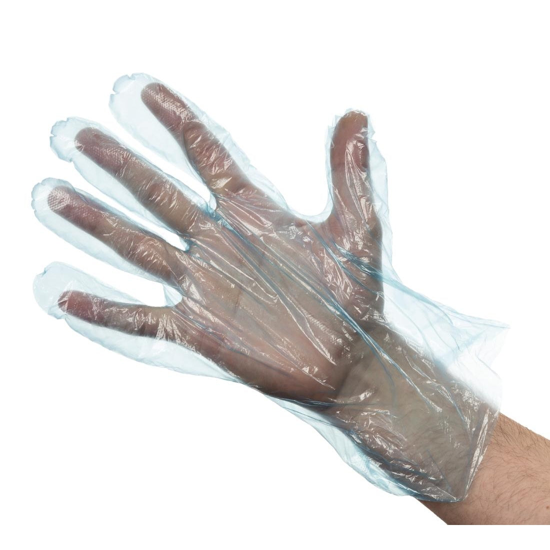 Disposable Powder-Free Polyethylene Gloves Blue (Pack of 100)