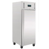 Polar Heavy Duty Single Door Freezer Stainless Steel 650Ltr