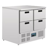 Polar 4 Drawer Compact Counter Fridge 240 Ltr