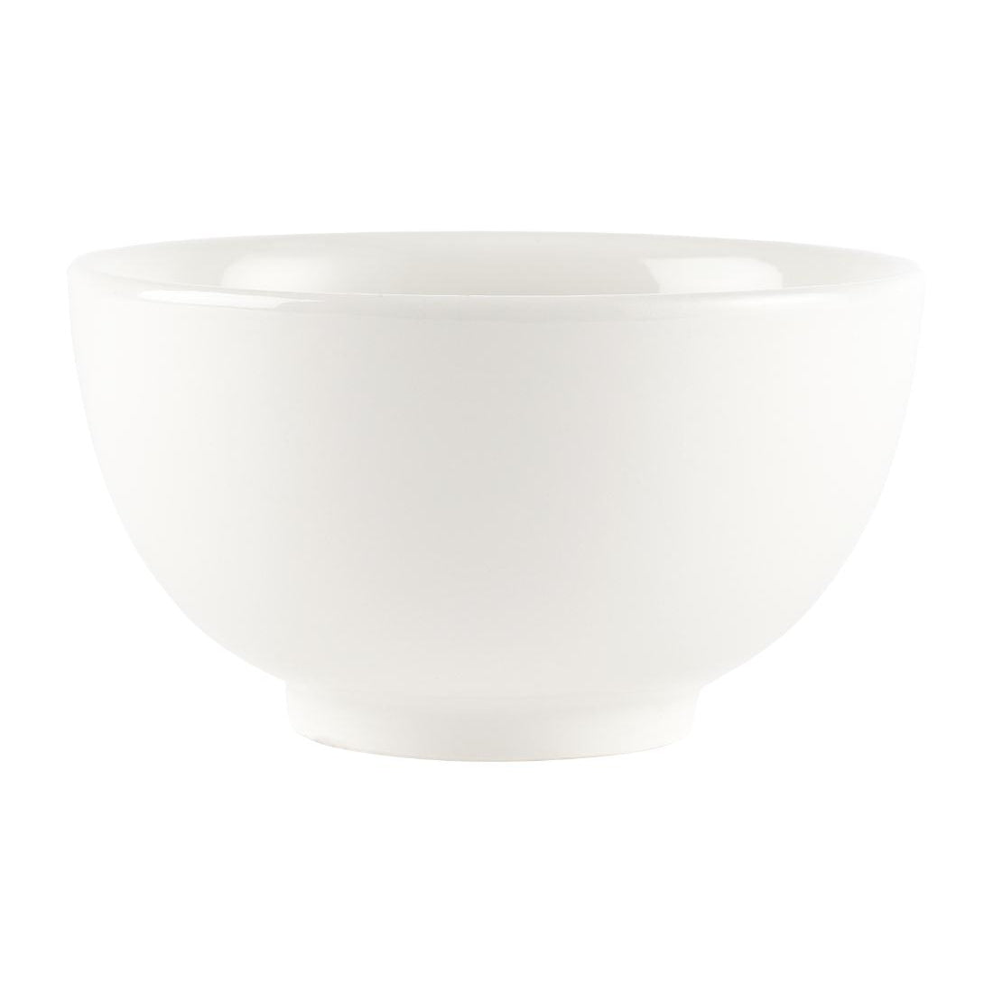 Churchill Plain Whiteware Large Footed Bowls 145mm (Pack of 6)