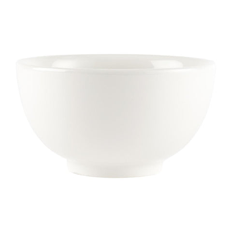 Churchill Plain Whiteware Large Footed Bowls 145mm