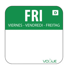 Hygiplas Dissolvable Food Rotation Labels Friday (1000 pack)