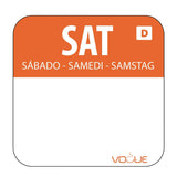 Hygiplas Dissolvable Food Rotation Labels Saturday (1000 pack)