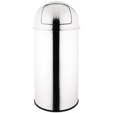 Bolero Bullet Bin with Push Top Stainless Steel 40Ltr