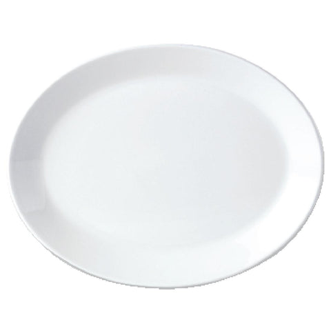 Steelite Simplicity White Oval Coupe Dishes 202mm